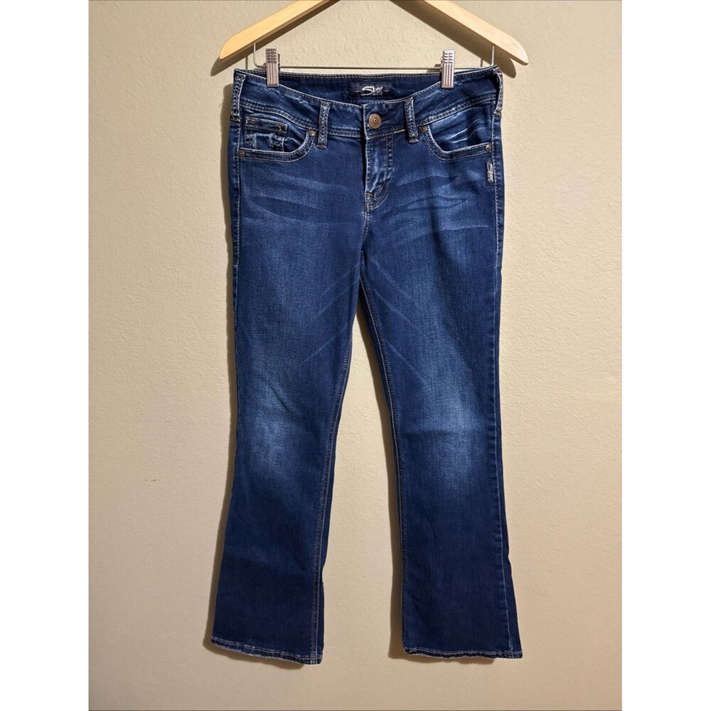 Silver Suki Mid Boot Cut 29x31 Womens Jeans Stretch Mid Rise Medium Wash